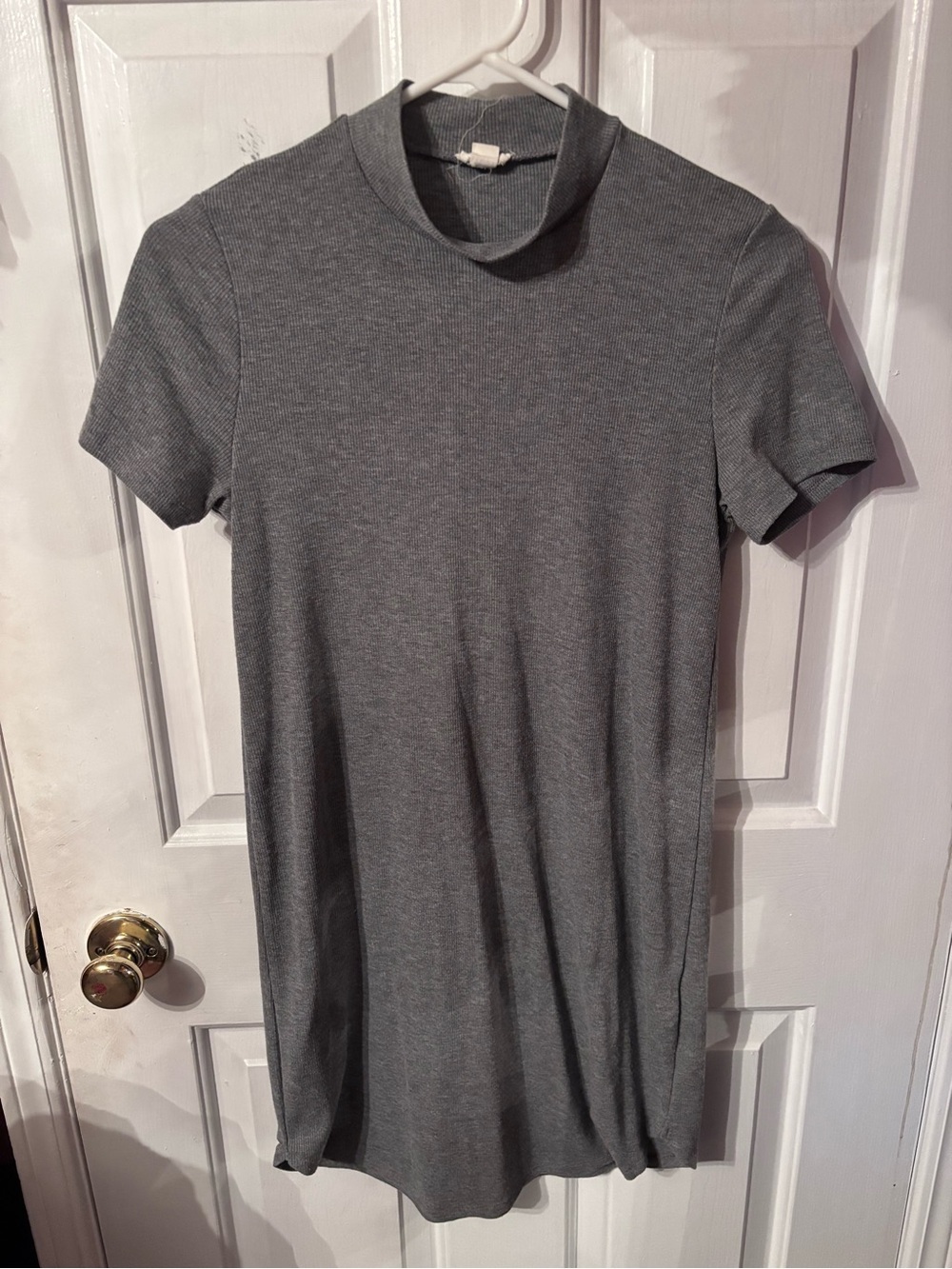 Garage T-shirt Dress in Heather Gray